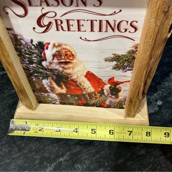 Santa Claus Christmas lantern with twinkling lights in excellent condition - Picture 5 of 9